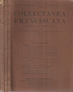 Collectanea Francescana - 1933, fascicolo I,II,IV