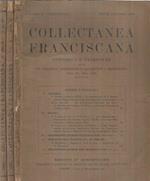 Collectanea Franciscana Anno X 1940- Fasciculus I,II,III