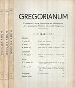 Gregorianum Anno 1962 Vol. XLlII 2-3-4