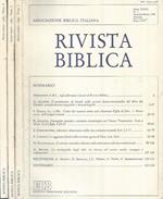 Rivista Biblica Anno 1985 N° 1, 3, 4