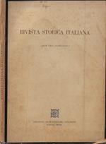 Rivista storica italiana Anno LXII Fascicolo I