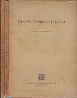 Rivista storica italiana Anno LXI Fascicolo III, IV