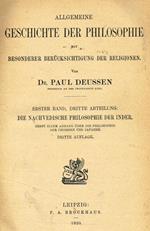 Allgemeine geschichte der philosophie mit besonderer berucksichtigung der religionen