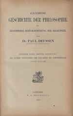 Allgemeine geschichte der philosophie mit besonderer berucksichtigung der religionen