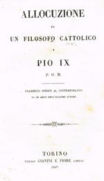 Allocuzione di un filosofo cattolico a Pio IX