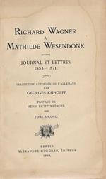Journal et lettres 1853-1871. Vol. II