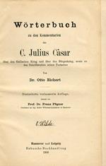 Wörterbuch Zu Den Kommentarien des C. Julius Cäsar