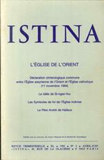 Istina - Revue Trimestrielle. XL 1995 N.2 Avril-Juin. L'Église De l'Orient