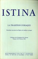 Istina - Revue Trimestrielle. XLIII 1998 N.1/2/3/4