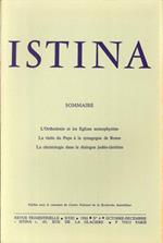 Istina - Revue Trimestrielle. XXXI 1986 N.4 Octobre-Decembre