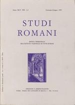 Studi Romani. Rivista Trimestrale dell'Istituto Nazionale di Studi Romani Anno XLV-NN.1-2 Gennaio - Giugno 1997