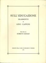 Sull'Educazione. Frammento