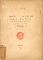 Indagini e documenti riguardanti la Torre Principale del Castello di Milano ricostruita in memoria di Umberto I