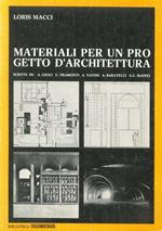 Materiali per un progetto di architettura