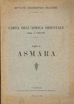 Carta dell'Africa Orientale. Scala 1:1000 000. Foglio di Asmara