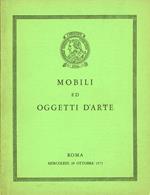 Mobili ed Oggetti d'Arte. Ottobre 1975