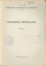 Collezione Miscellanea. Volume 1