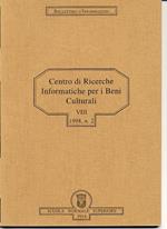 Centro di Ricerche informatiche per i Beni Culturali, VIII. 1998, n.2