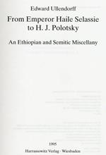 From Emperor Haile Selassie To H. J. Polotsky. An Ethiopian and Semitic Miscellany