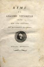 Rime di Giacomo Vittorelli