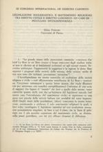 Legislazione ecclesiastica e matrimonio religioso tra diritto civile e diritto canonico: un caso di peculiare interdipendenza