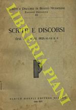 Scritti e discorsi dal 1927-V al 1928.VI- VII E.F. (Scritti e discorsi di Benito Mussolini. Edizione definitiva. Vol. VI)
