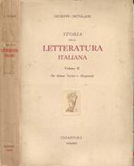 Storia della Letteratura Italiana – Volume II