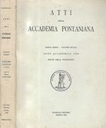 Atti della Accademia Pontiniana nuova serie - volume XXXVIII Anno Accademico 1989 DXLVII dalla fondazione