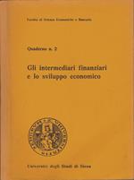 Gli intermediari finanziari e lo sviluppo economici