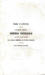 Fiori d'affetto offerti all'egregia fanciulla Emma Scerno nel dì della sua prima comunione dalla sorella Virginia, dal fratello Fausto e dal Maestro Emanuele Rossi