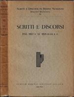 Scritti e discordi dal 1927-V al 1928-VI-VII E. F
