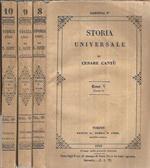 Storia Universale - Anno 1845 - Tomo V Parte I e II e III