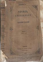 Storia Universale - Anno 1847 Indici Volume Unico