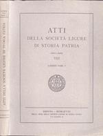 Atti della Società Ligure di Storia Patria nuova serie VIII