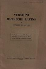 Versioni metriche latine