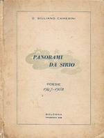 Panorami da Sirio. Poesie 1947 - 1952