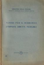 Norme per il rimborso d'imposte dirette inesigibili