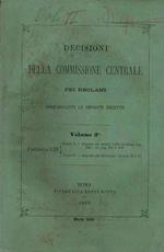 Decisioni della Commissione Centrale pei reclami, volume 2°, fascicolo VIII