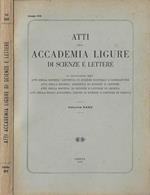 Atti della Accademia ligure di scienze e lettere Volume XXXV Annata 1978