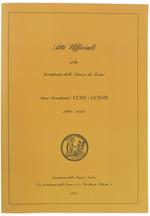 Atti Ufficiali Della Accademia Delle Scienze di Torino. Anni Accademici Ccxv-Ccxvii 1998-2000