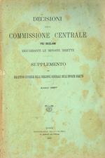 Decisioni della commissione centrale pei reclami riguardanti le imposte dirette. Supplemento al bollettino ufficiale della direzione generale delle imposte dirette. Supplemento n.1, 2, 3, 4, 5, 6, 7, 1897