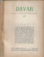 Davar N. 92 anno 1962. Revista Literaria