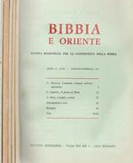 Bibbia e Oriente - Anno 12 - Gennaio-Dicembre - 1970. Rivista bimestrale per la conoscenza della Bibbia