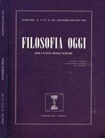 Filosofia oggi. Trimestrale n.73-74, anno XIX, 1996