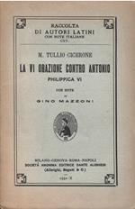 La Vi Orazione Contro Antonio Philippica Vi