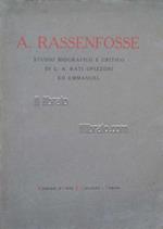 Armand Rassenfosse nella vita e nell'opera. Studio biografico e critico