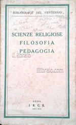 Scienze religiose filosofia pedagogia