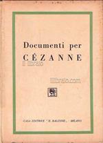 Documenti per Cezanne