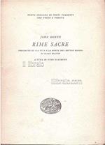 Rime sacre. Precedute da 