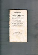 Introduzione alla volgar poesia in due parti divisa dal P. Giambattista Bisso palermitano professore di rettorica nel Collegio Massimo di Palermo. Quarta edizione. Molto migliorata, ed accresciuta dall'Autore.Si aggiunge in fine: 1. Una lezione arcadica